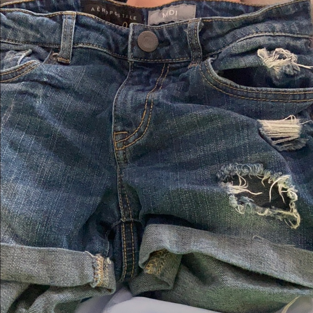 Women’s Aeropostale Ripped Jean Shorts Size: 2